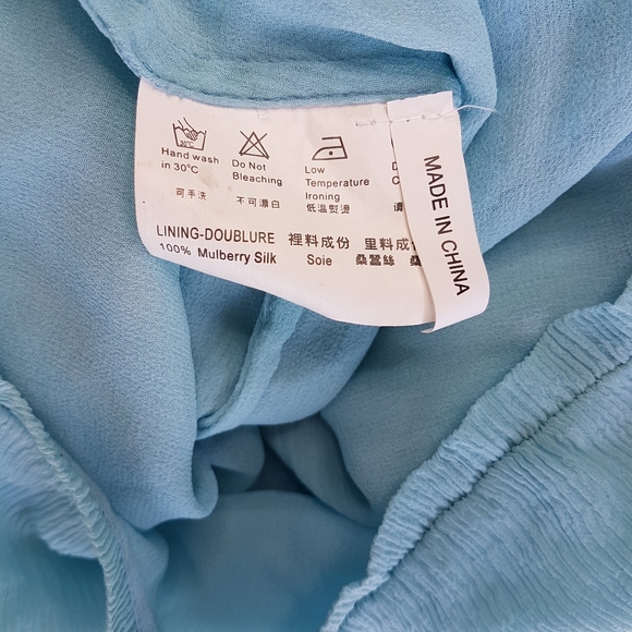 🌏 BIBA • Mulberry Silk Boho Top • Sz 42 - Picture 12 of 16